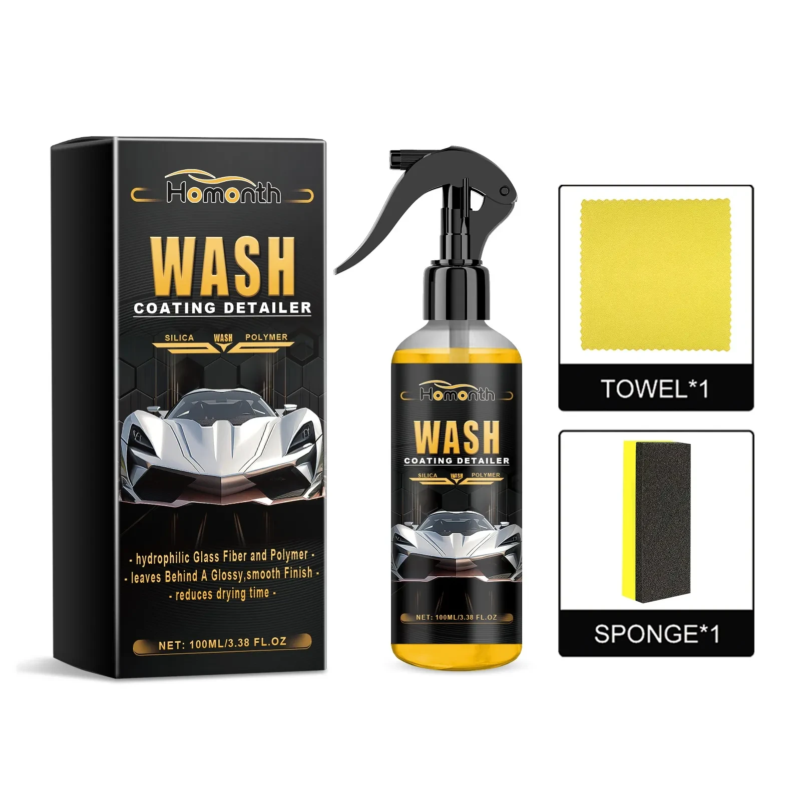 Vankin NanoShield Car Care Kit – Clean, Wax & Polish Spray 100ml