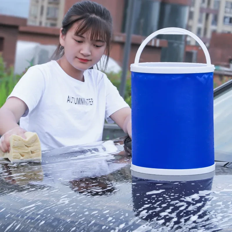 Portable Folding Car Wash Bucket β Collapsible with Zipper Bag