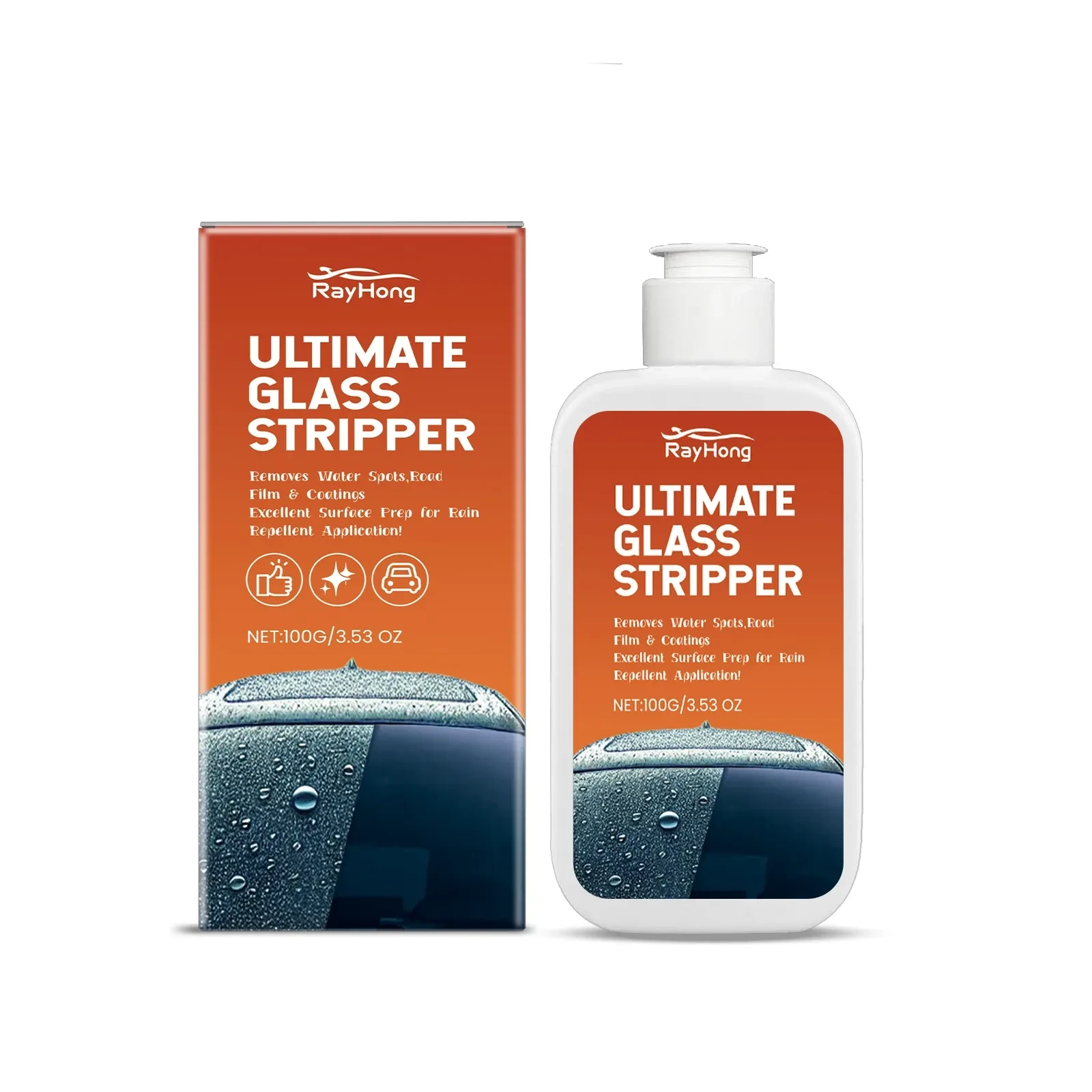 Shetay Glass Oil Film Remover – Clear View Car Windshield Cleaner