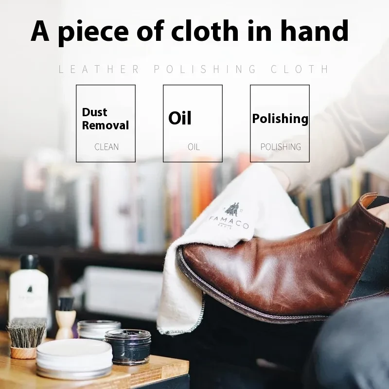 Premium Shoe Polishing Cloth – Soft Cotton Cleaning & Shine