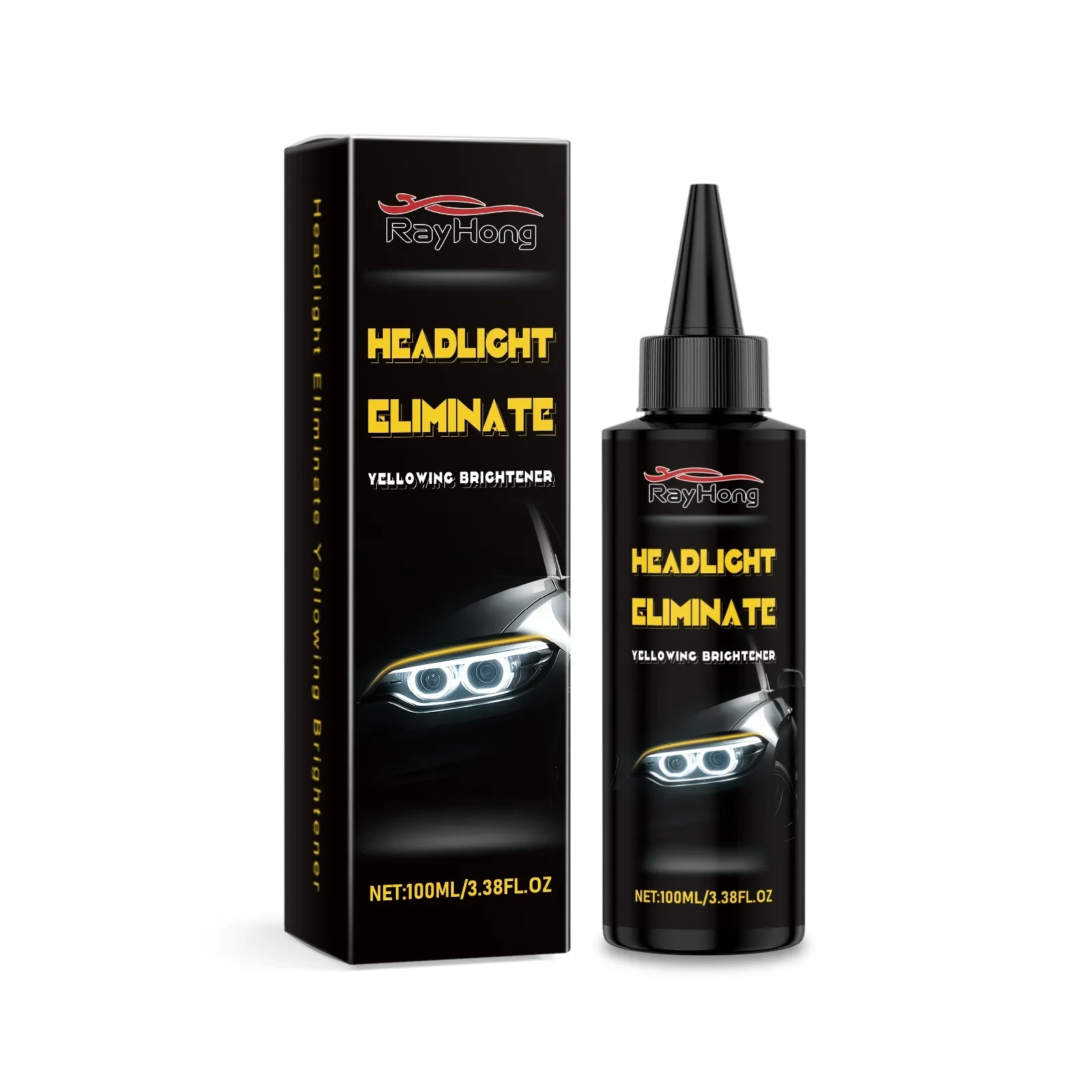 Headlight Restoration Liquid – Remove Yellowing & Restore Clarity