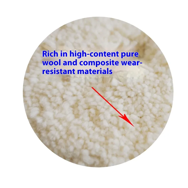 8 inch Double-Sided Wool Polishing Wheel – Car Paint & Mirror Finish