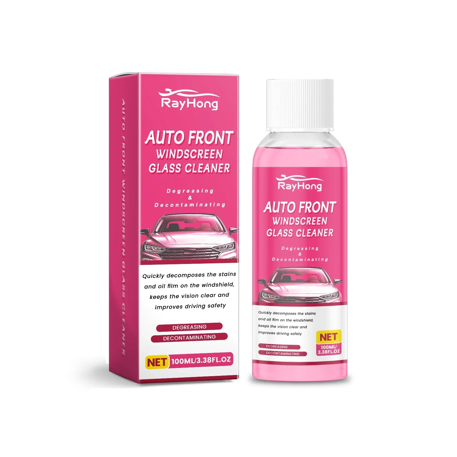 Pro Auto Windscreen Glass Cleaner – Streak-Free, Anti-Fog Shine