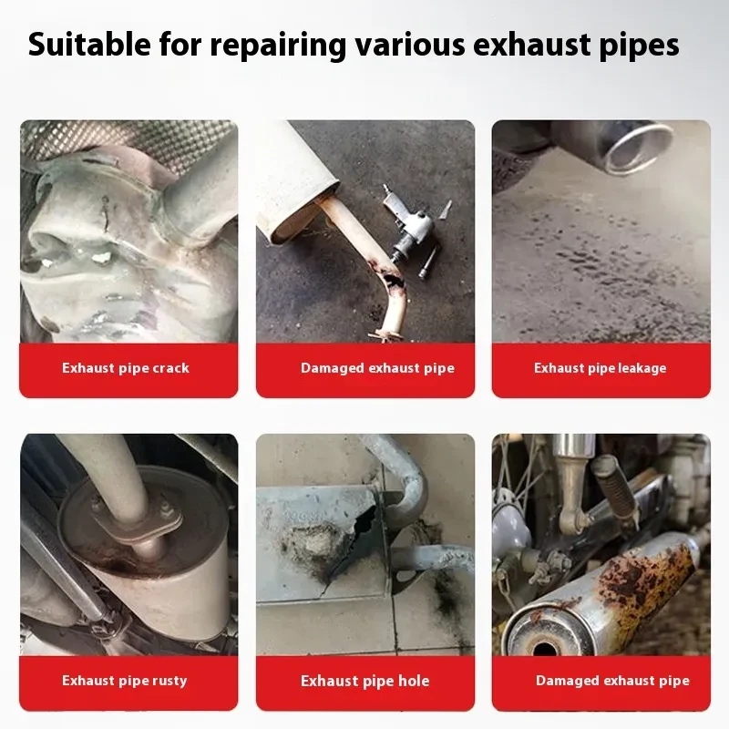 High-Temp Exhaust Pipe Sealant – Car Engine Repair Glue Kit