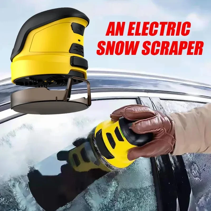Cordless Electric Snow Scraper – Long Battery Life, Portable Deicer