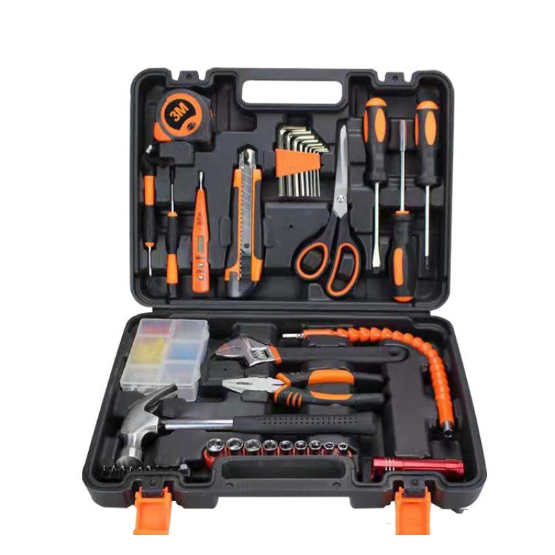 Home & Car Repair Tool Kit – 43-Piece Carbon Steel Set with Case