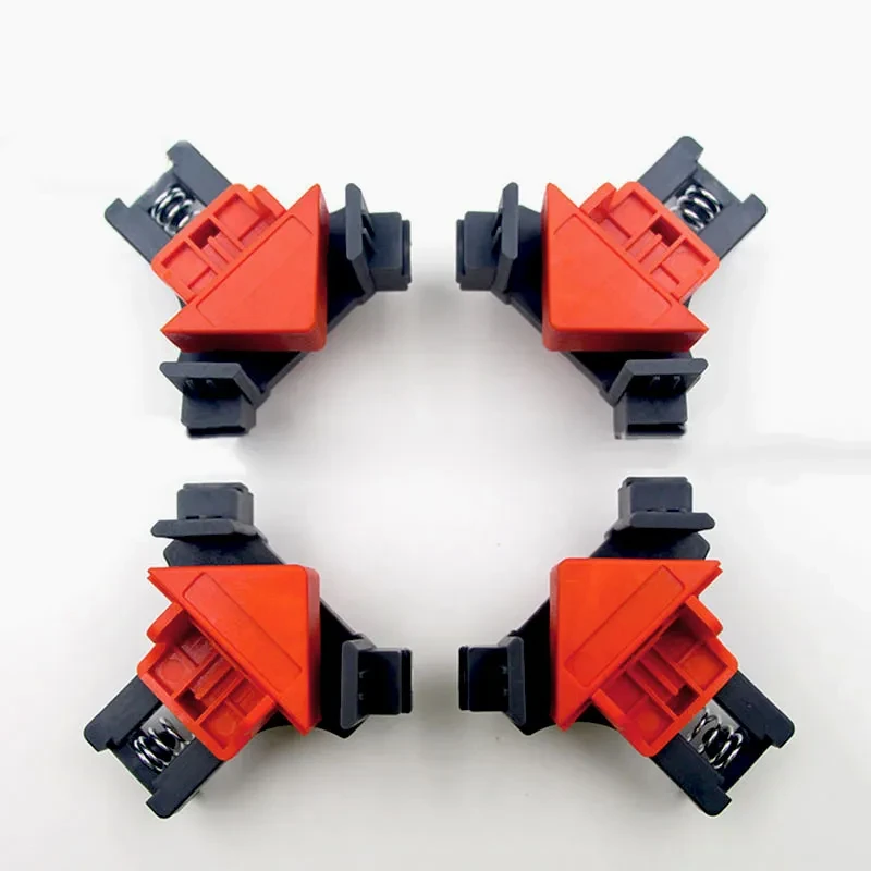 4PCS Woodworking Right Angle Clips – 90° Corner Clamp Tool Set