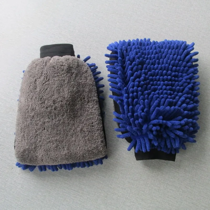 Microfiber Chenille Car Wash Mitt – Soft Auto Cleaning Glove