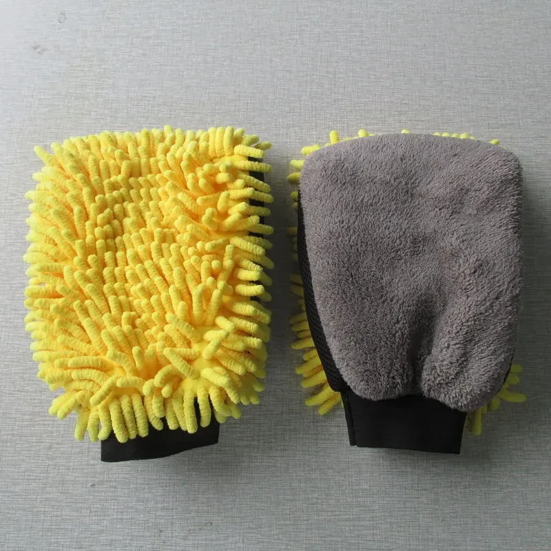Microfiber Chenille Car Wash Mitt – Soft Auto Cleaning Glove