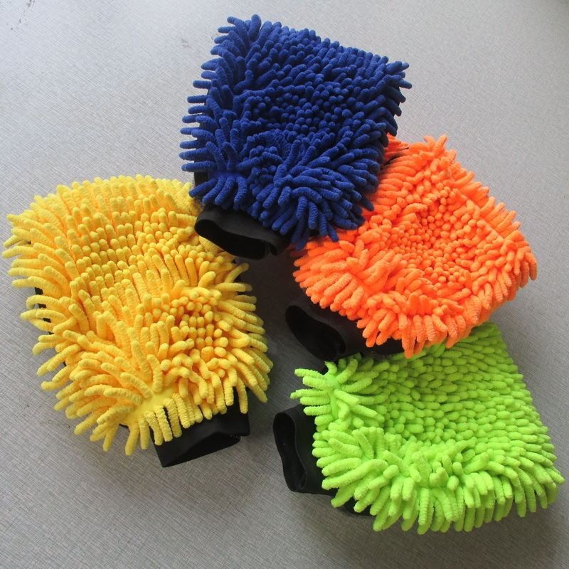 Microfiber Chenille Car Wash Mitt – Soft Auto Cleaning Glove