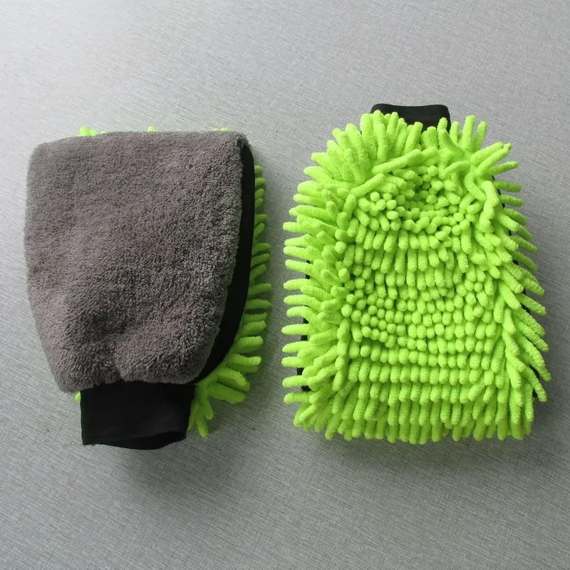 Microfiber Chenille Car Wash Mitt – Soft Auto Cleaning Glove