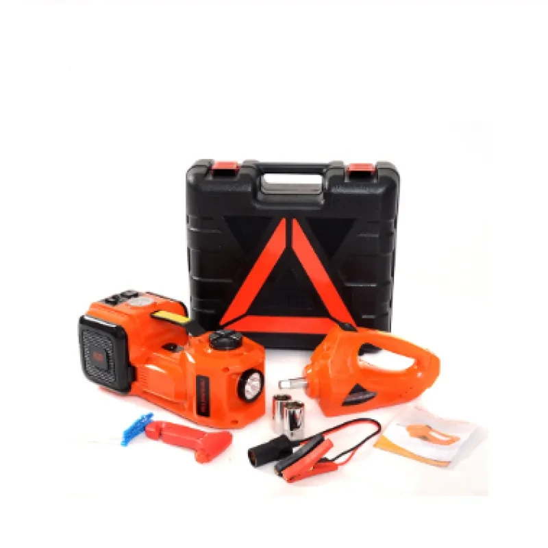 12V GOGOLO 5T Electric Hydraulic Car Jack – Jack + Inflator + Wrench Kit