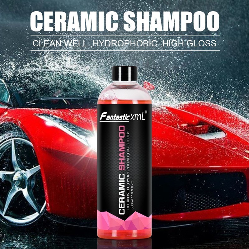 Ceramic Car Wash Shampoo – Strong Foam Cleaner & Glazing Shine