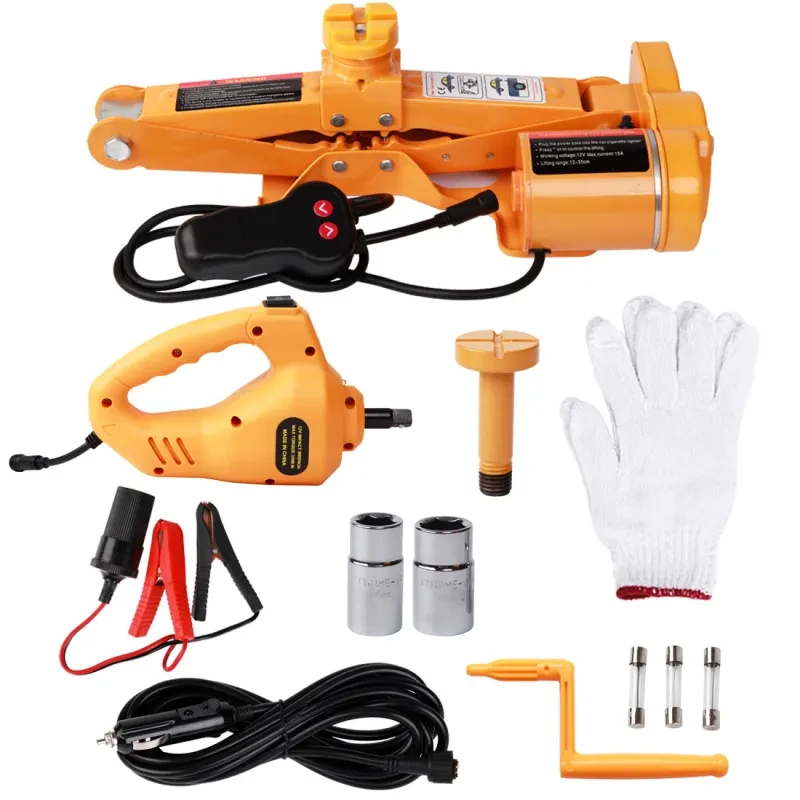 12V 3T Portable Electric Car Jack Set β 3-in-1 Lifting & Repair Kit