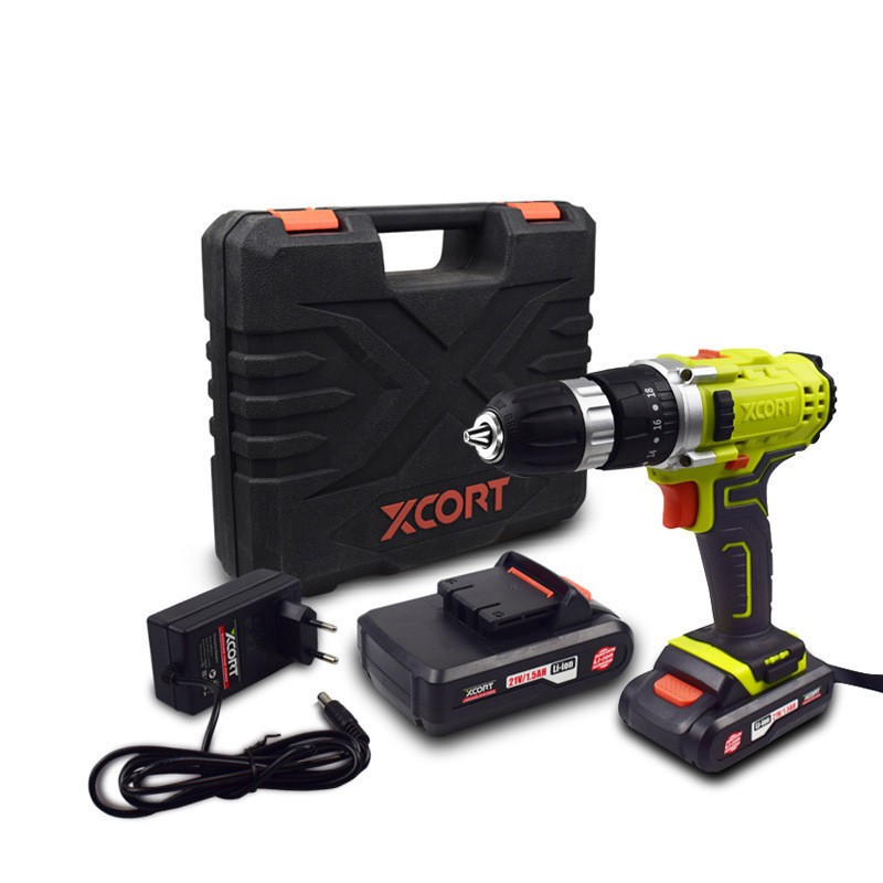 Xcort Cordless Drill & Electric Screwdriver – Dual Speed Impact Driver