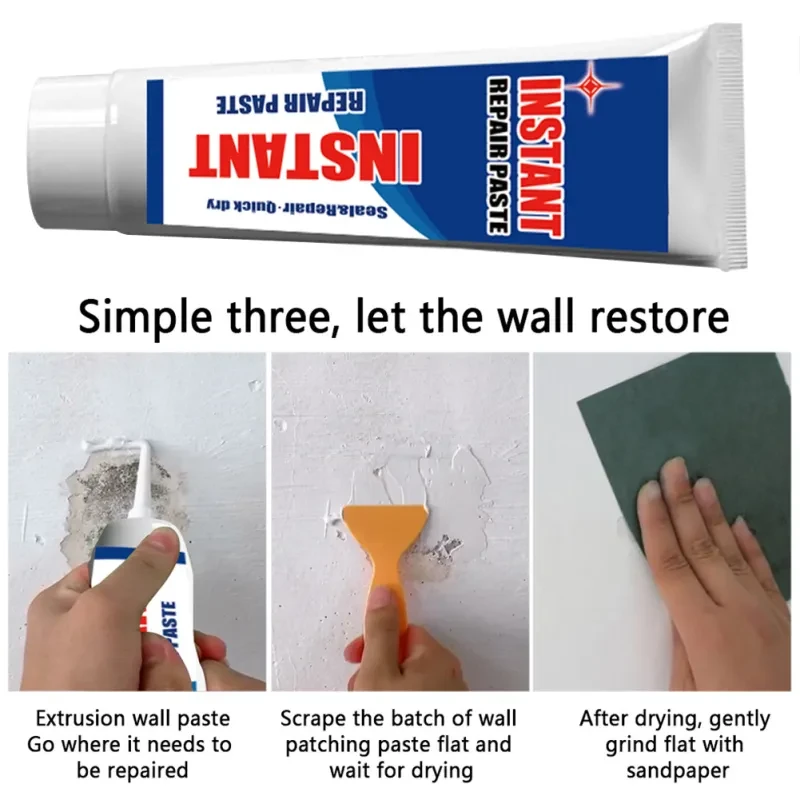 Wall Repair Cream – Instant Crack Filler, Waterproof & Paintable