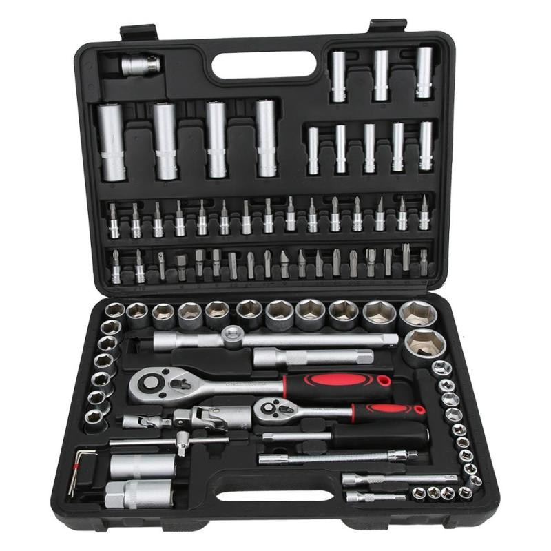 94-Piece Socket Spanner Set – Car Repair & Ratchet Torque Tools Kit