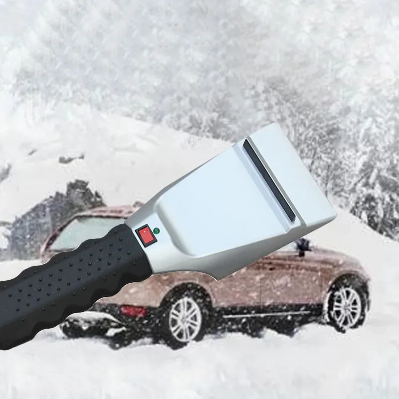 Heated Car Snow Removal Shovel – 12V Electric Ice Scraper