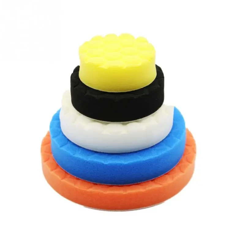 5pcs Car Polishing Sponge Pads – Waxing & Scratch Removal Kit
