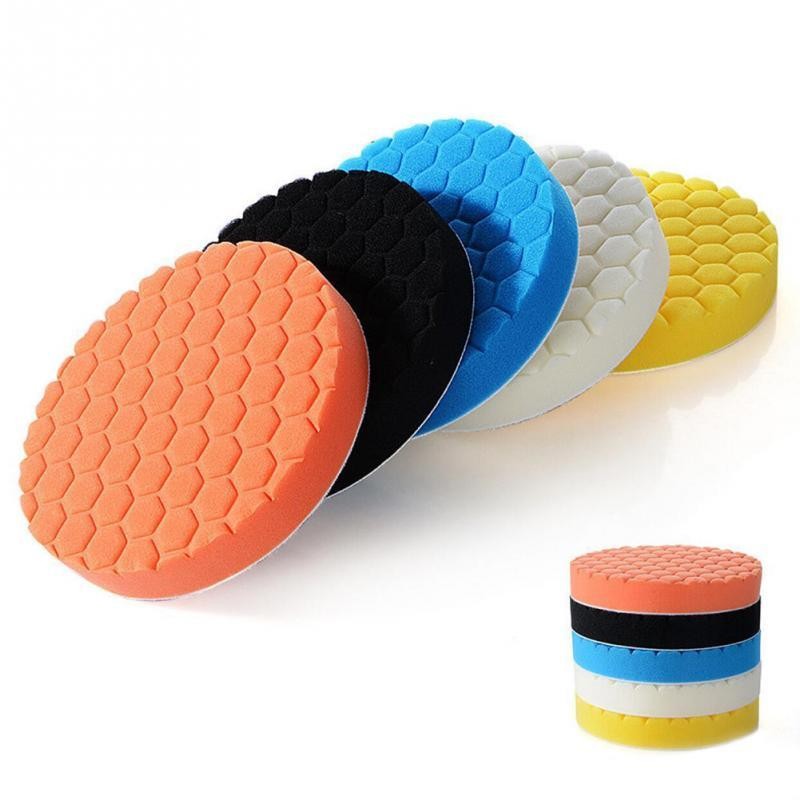5pcs Car Polishing Sponge Pads – Waxing & Scratch Removal Kit