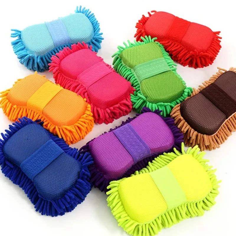 Chenille Car Wash Sponge – Microfiber Absorbent Cleaning Tool