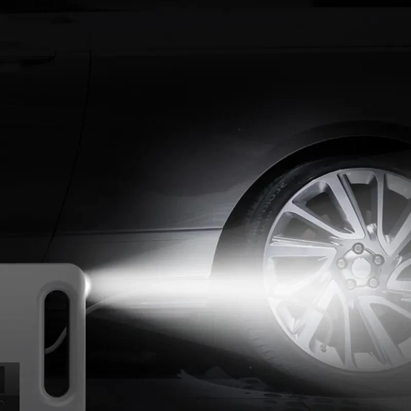 Mini Car Air Compressor 12V Portable Tire Pump with Light