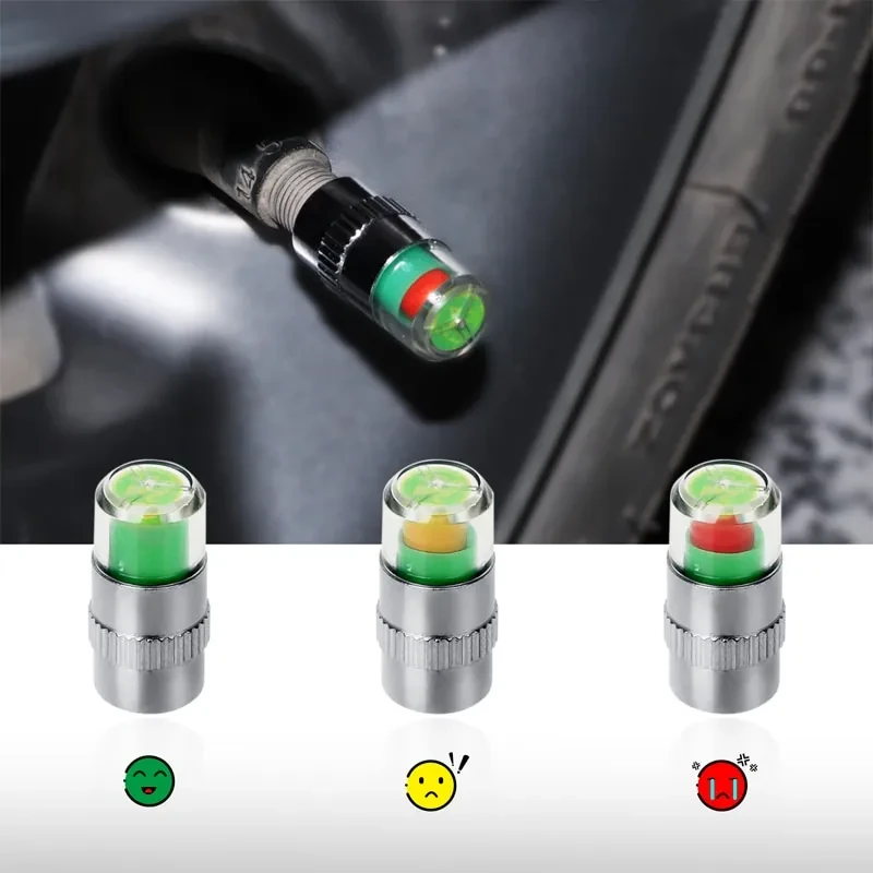 Wireless Tire Pressure Monitor Valve Caps – 36PSI Car Sensor 4PCS