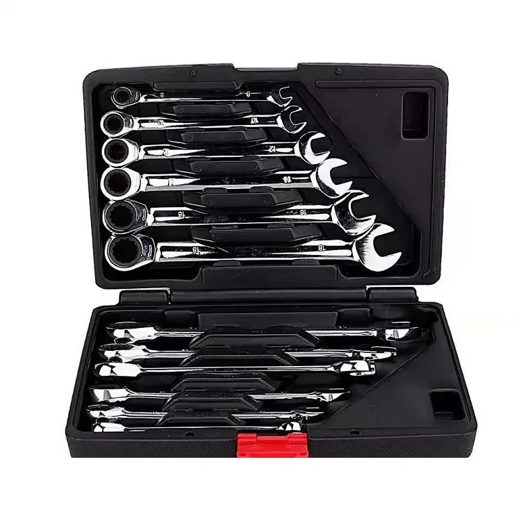 Metric Ratchet Wrench Set – Dual Head Auto Repair Tools