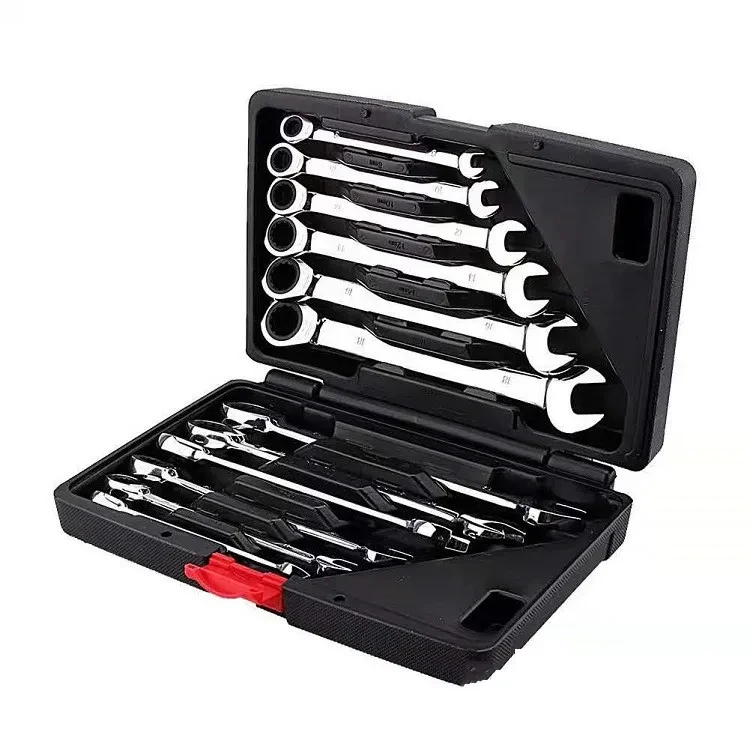 Metric Ratchet Wrench Set – Dual Head Auto Repair Tools