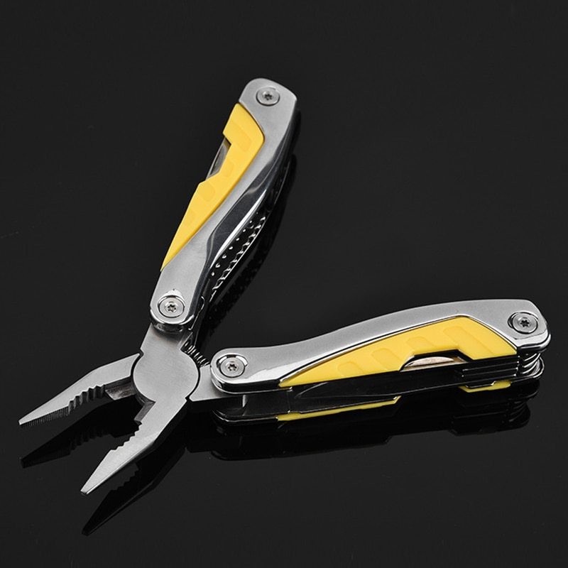 Foldable Multi-Function Stainless Steel Outdoor Knife Pliers