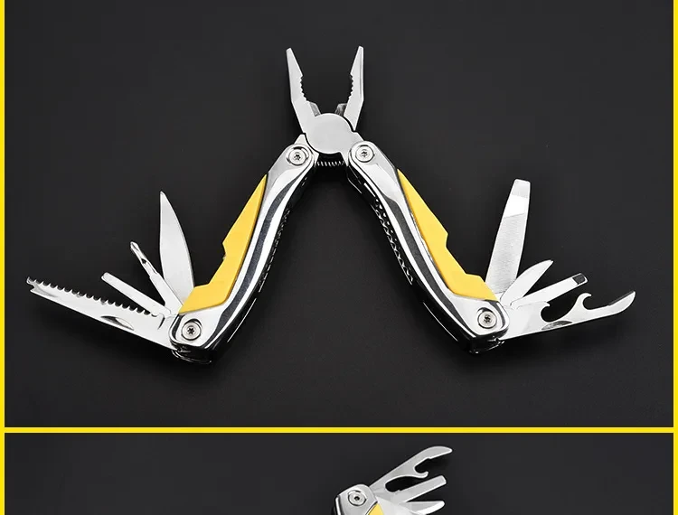 Foldable Multi-Function Stainless Steel Outdoor Knife Pliers