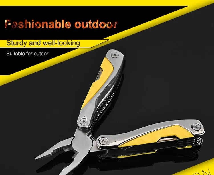 Foldable Multi-Function Stainless Steel Outdoor Knife Pliers