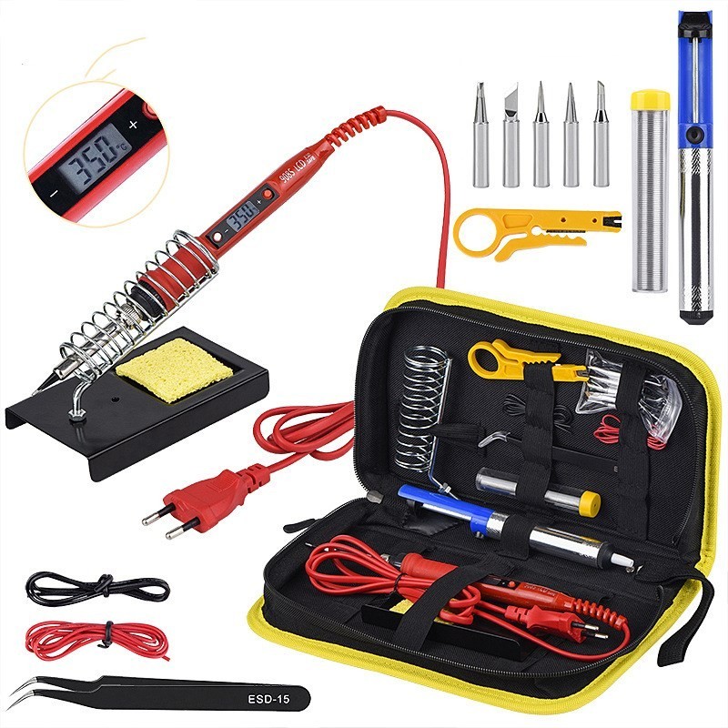 LCD Soldering Iron Kit – Adjustable Temp 80W Welding Tool Set