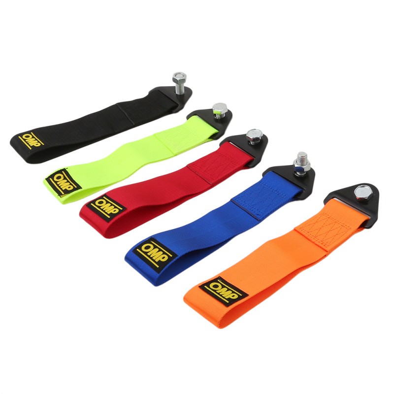 High-Strength Racing Tow Strap Set – Front & Rear Bumper Hook Kit