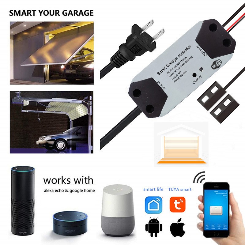 WiFi Garage Door Controller – Smart App & Voice Assistant Opener
