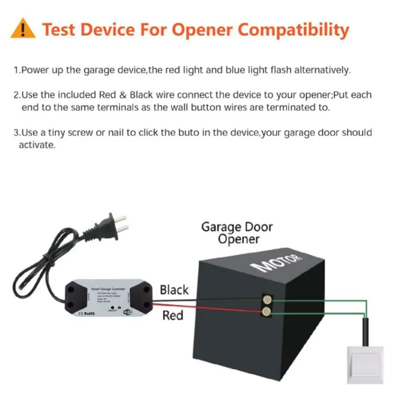 WiFi Garage Door Controller – Smart App & Voice Assistant Opener