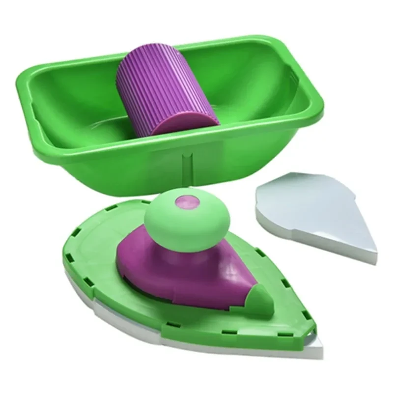 Multi-Function Paint Roller Kit – Sponge Pads, Tray & Handle Tools
