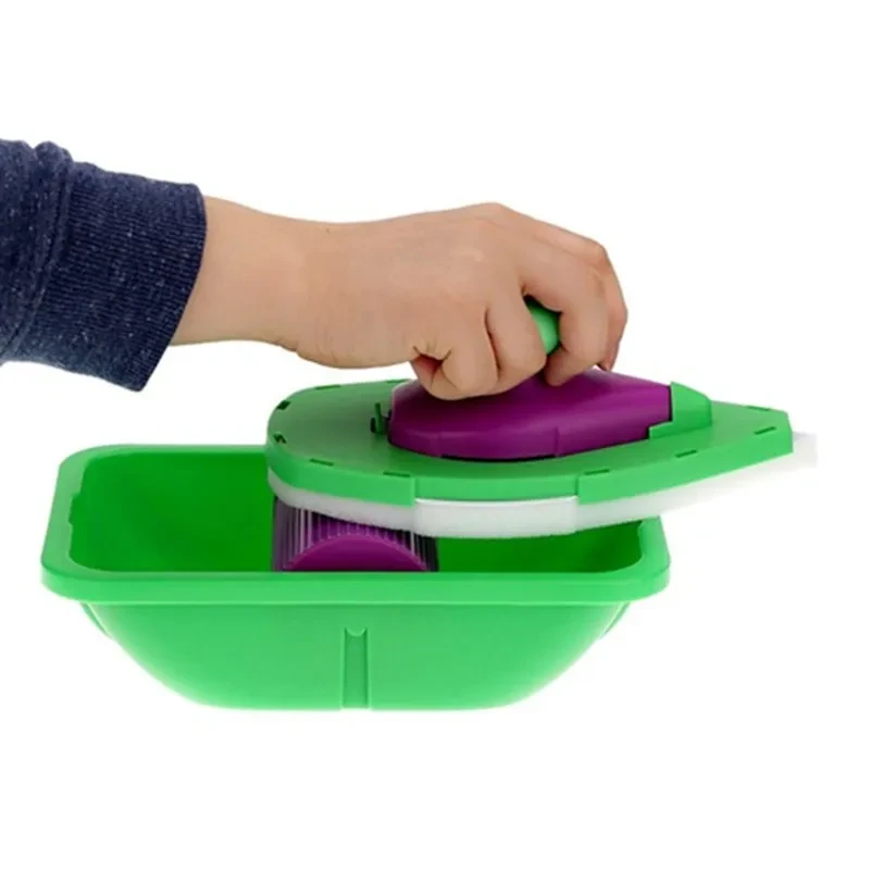 Multi-Function Paint Roller Kit – Sponge Pads, Tray & Handle Tools