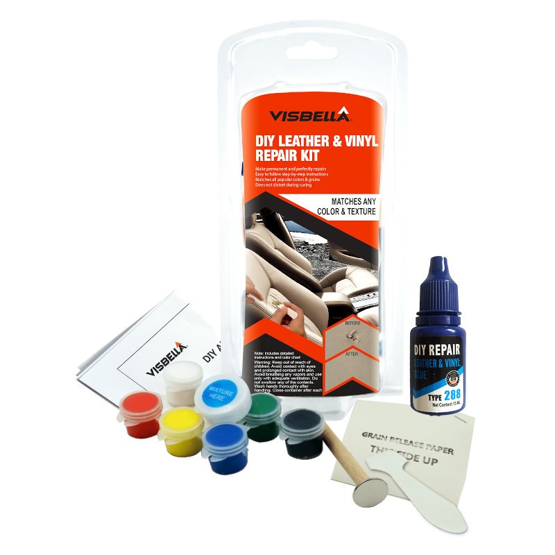 Visbella Leather & Vinyl Repair Kit – Auto, Sofa & Furniture Fix