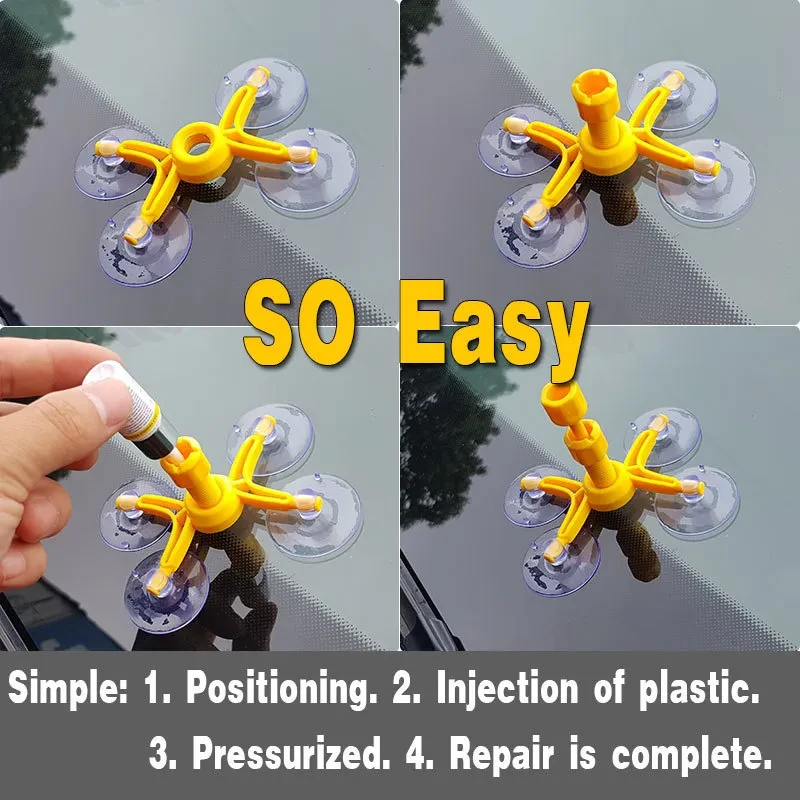 DIY Windshield Repair Kit – Quick Fix for Broken & Cracked Auto Glass