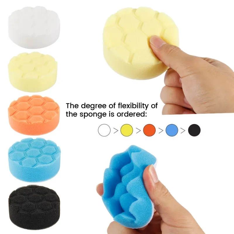 Car Detailing Wool Pads - Durable Polishing Disc Set
