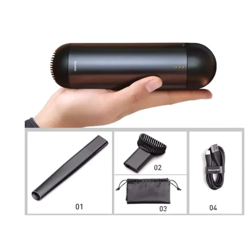Baseus Pocket Cordless Mini Car Vacuum Cleaner – Portable & Wireless
