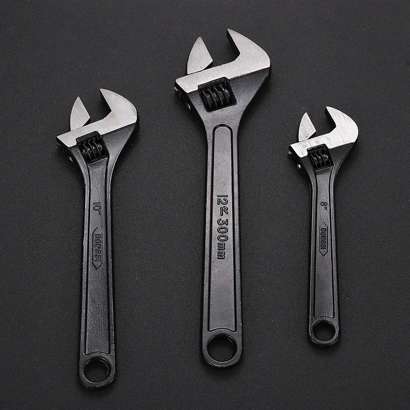 Heavy-Duty Stainless Steel Adjustable Open-End Wrench Tool