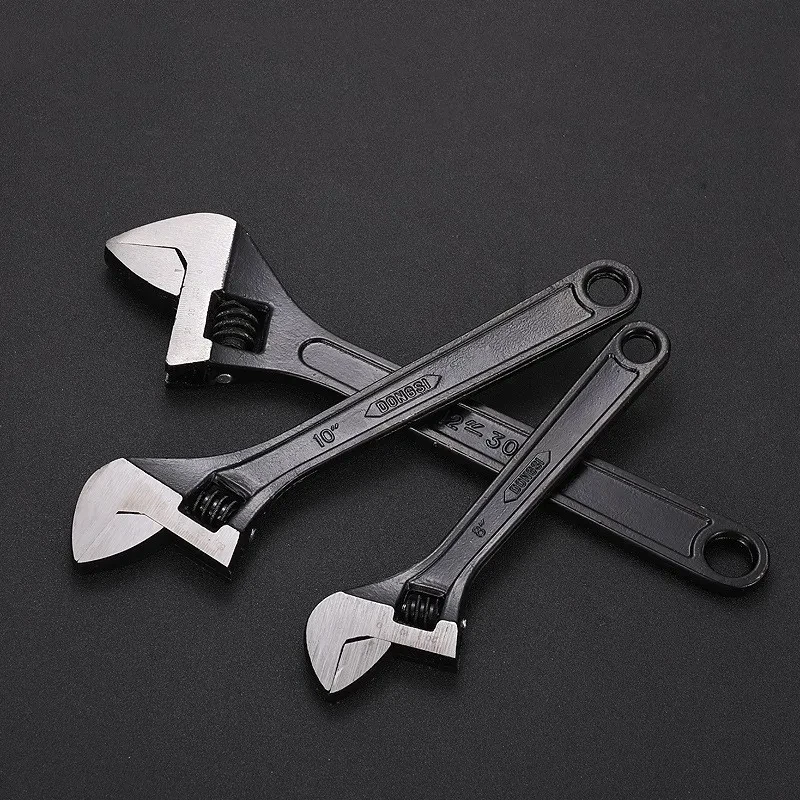 Heavy-Duty Stainless Steel Adjustable Open-End Wrench Tool