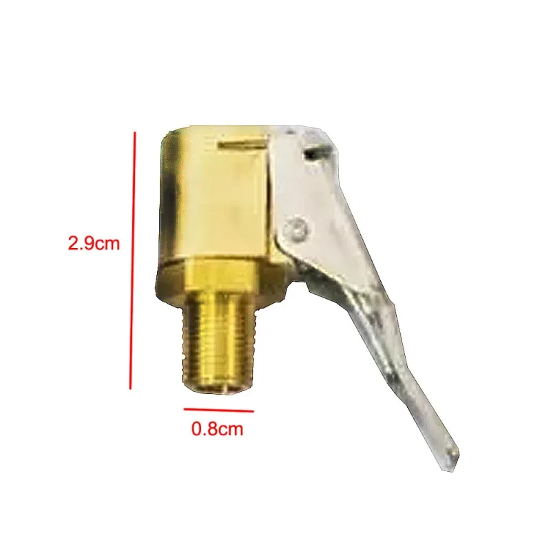 Brass Tire Inflator Adapter Clamp β 8mm Quick Connector Air Pump Valve