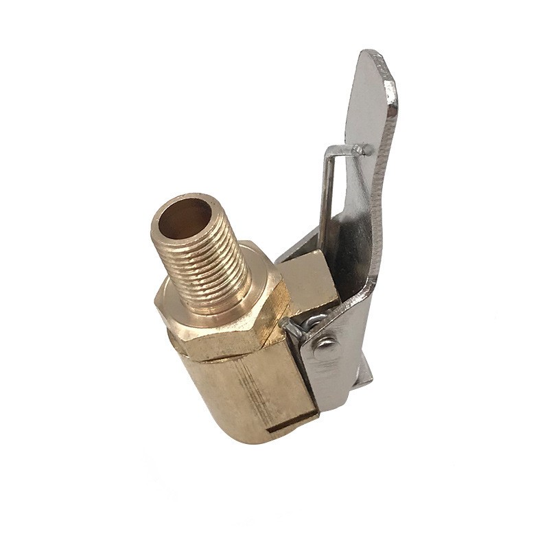Brass Tire Inflator Adapter Clamp β 8mm Quick Connector Air Pump Valve