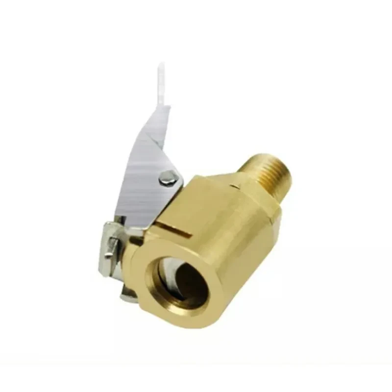 Brass Tire Inflator Adapter Clamp β 8mm Quick Connector Air Pump Valve
