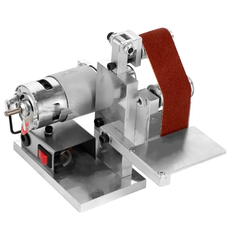 Mini DIY Abrasive Belt Polishing Machine – 7-Speed Bench Grinder