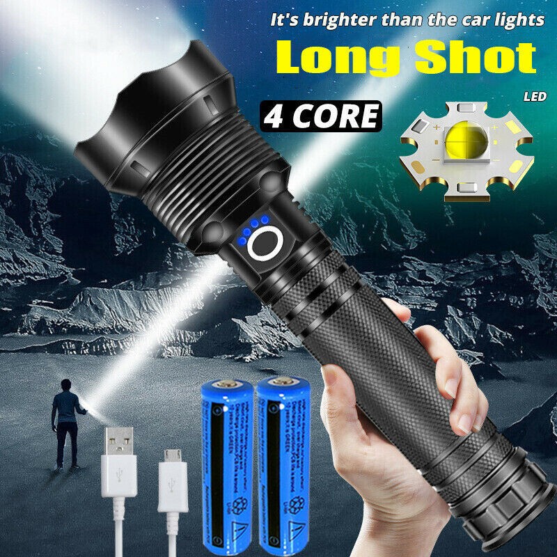 Ultra Bright 9900000LM LED Tactical Flashlight