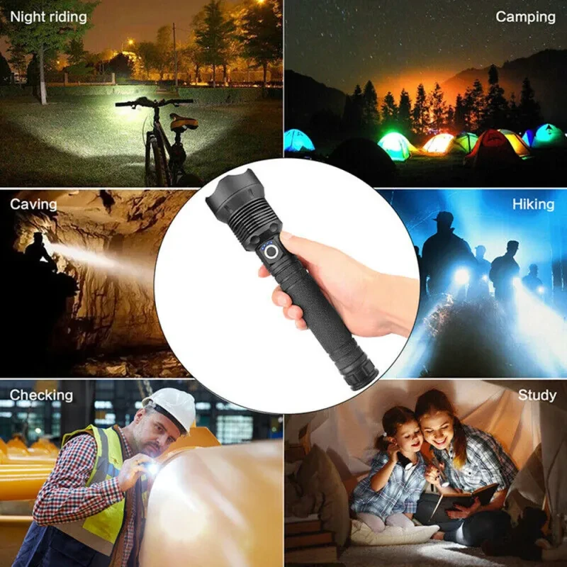 Ultra Bright 9900000LM LED Tactical Flashlight